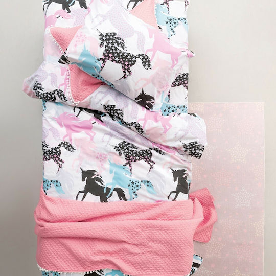 Palamaiki Trend TC936 Set de față de pernă pentru copii din bumbac 100% 50x75cm Pink Palamaiki Trend TC936 Set de față de pernă pentru copii din bumbac 100% 50x75cm Pink