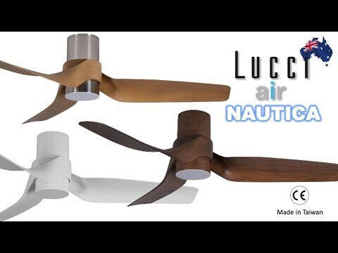 Lucci Air Nautica Ventilator De Tavan 132cm Cu Lentile De Mărire Bej / Gri