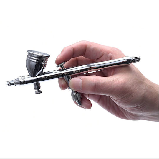 Mr Hobby Αερογράφος GSI Creos mit Behälter 10ml Μπεκ 0.2mm Platin