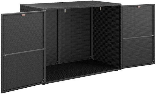 Zweiflügeliger Schrank Kunststoff 100x55.5x80cm