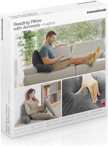 InnovaGoods Huglow Ортопедична възглавница 90x45x20см в Сив цвят V0103676