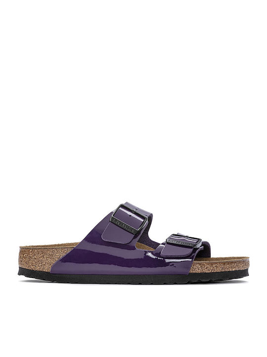 Birkenstock Arizona Birko-Flor Анатомични Дамски Сандали Лилав Лак