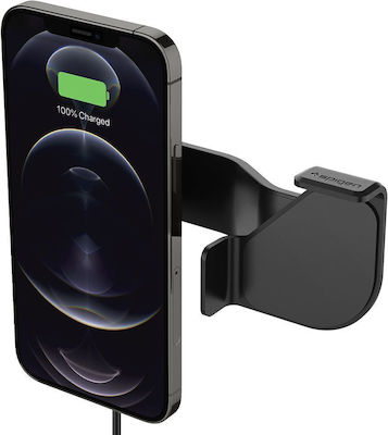 Spigen Βază de Telefon Auto ITT90W cu magnet și Încărcare Wireless Neagră