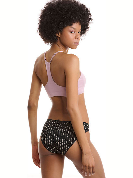 Bamboo Women's Slip 2Pack Black/Pink