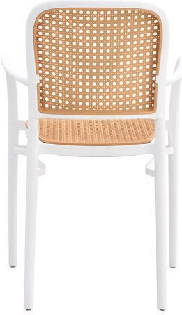 Scaun de exterior Polipropilenă Alb 56x52.5x85.5cm