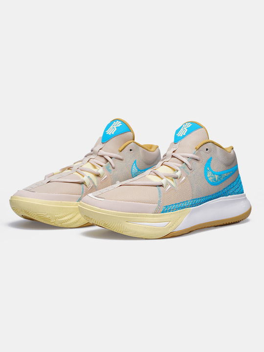 Nike Kyrie Flytrap 6 Hoch Basketballschuhe Sanddrift / Blue Lightning Citron Tint