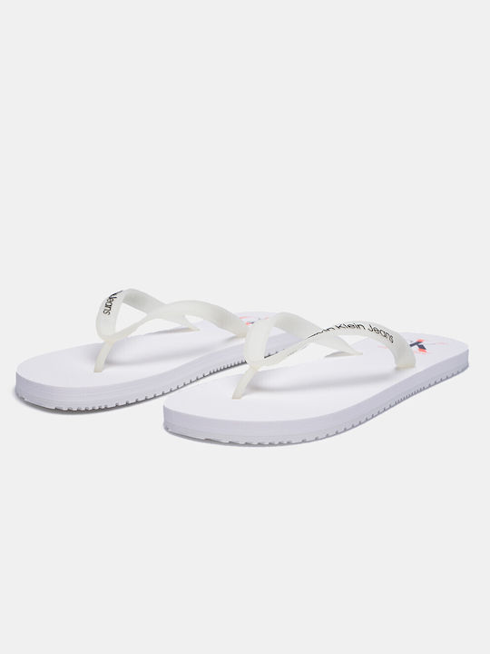 Calvin Klein Men's Flip Flops White