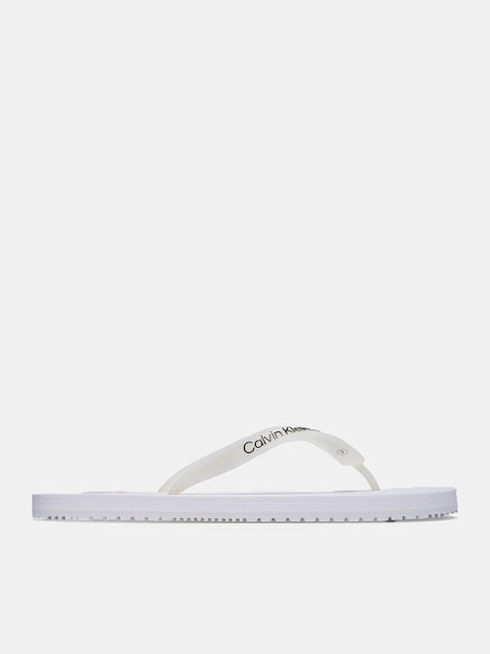 Slapi Bărbați Flip Flops Albi