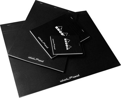 Rhodia No.19 Σημειωματάριο Α4 Bullet 80 Φύλλων με Τελείες Μαύρο