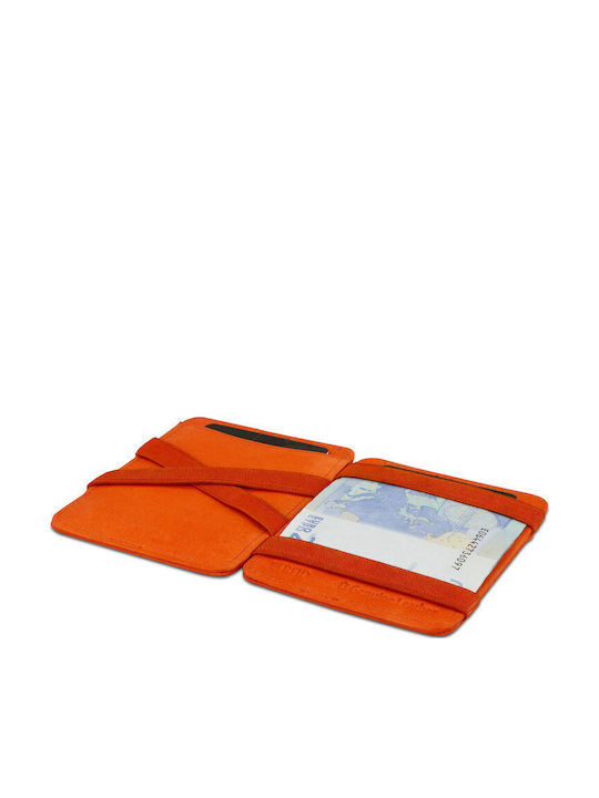 Magic Wallet Portofel bărbătesc Carduri cu RFID Portocaliu