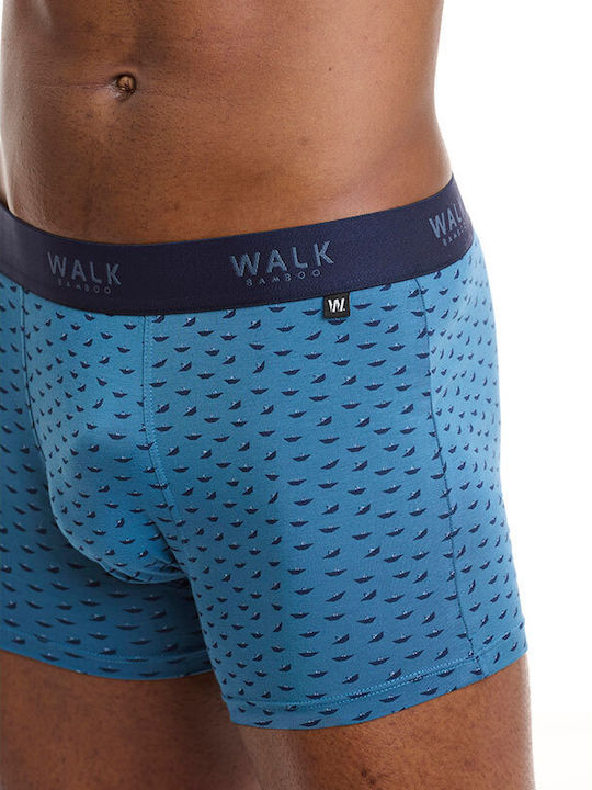 Walk Herren Boxershorts Blau 1Packung