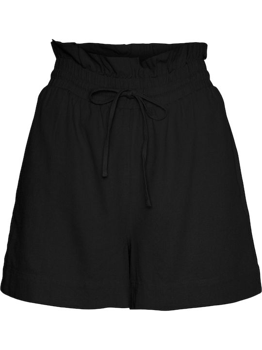 Femei Talie înaltă Pantaloni scurți Negru