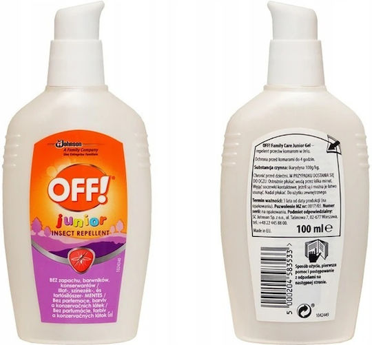 Off! Εντομοαπωθητικό Gel Κατάλληλο για Παιδιά 100ml 1101136