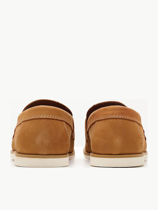 Classic 2 Eye Δερμάτινα Ανδρικά Loafers σε Ταμπά Χρώμα