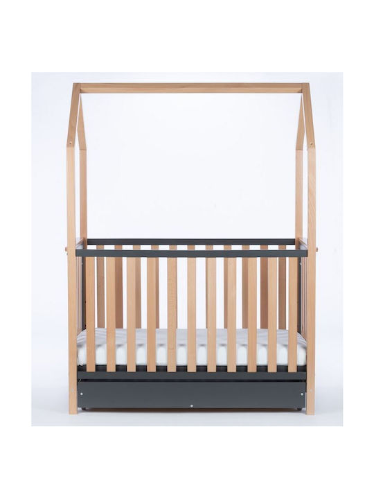 Drewex Nursery Furniture Set with Bed & Nursery Drawer Graphite