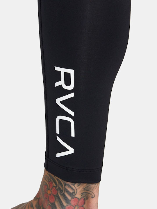 RVCA Herren Sportleggings Kompression Lang Schwarz