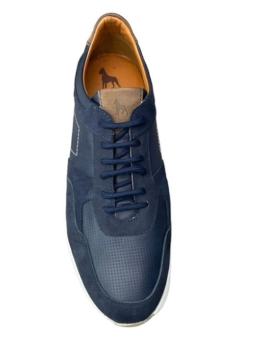 Leder Herren Freizeitschuhe Anatomisch Blau