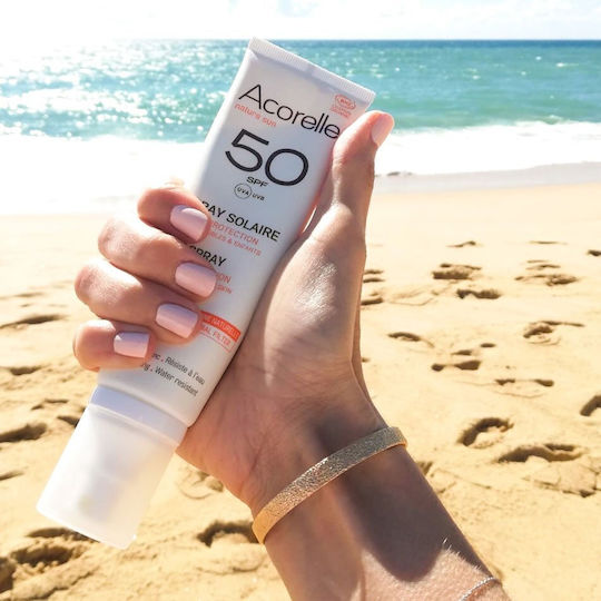 Acorelle Mineral Αντηλιακή Κρέμα Προσώπου SPF50 σε Spray 100ml