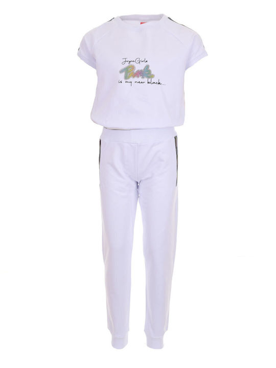 Joyce Kids Set with Pants Summer 2pcs White