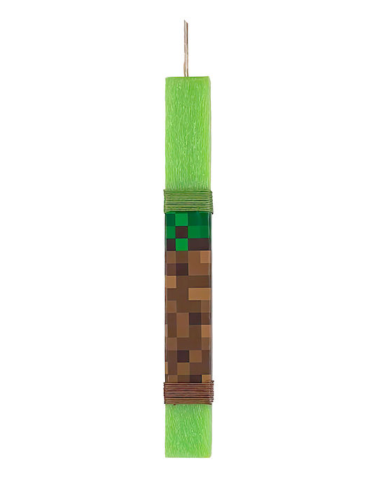 Easter Candle Minecraft Flat Scented and Handmade Minecraft 40cm