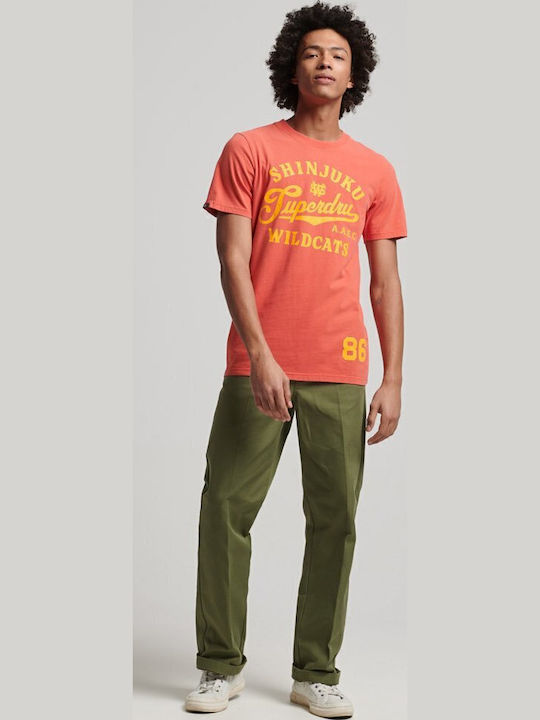 Ovin Vintage T-shirt Κοραλί