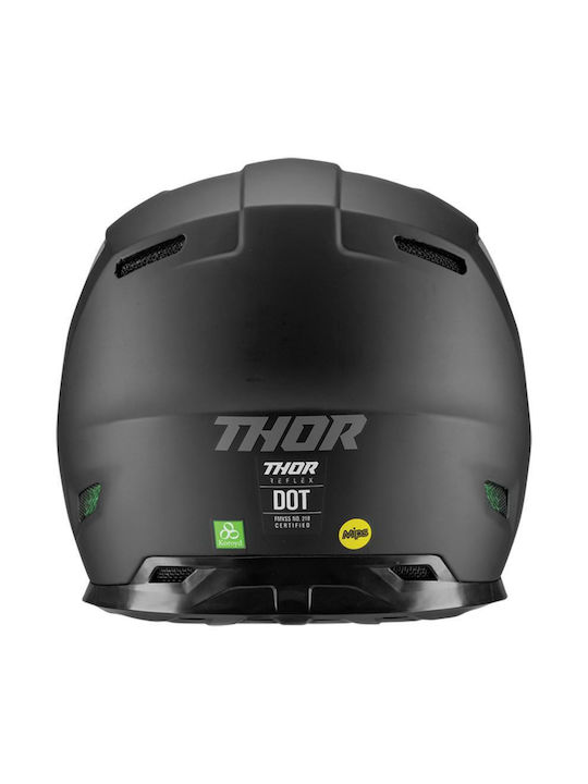 Thor Reflex Blackout negru mat Cască Moto Motocross