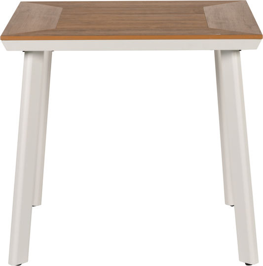 Bar Epupa Free Standing 80x80x73cm White / walnut