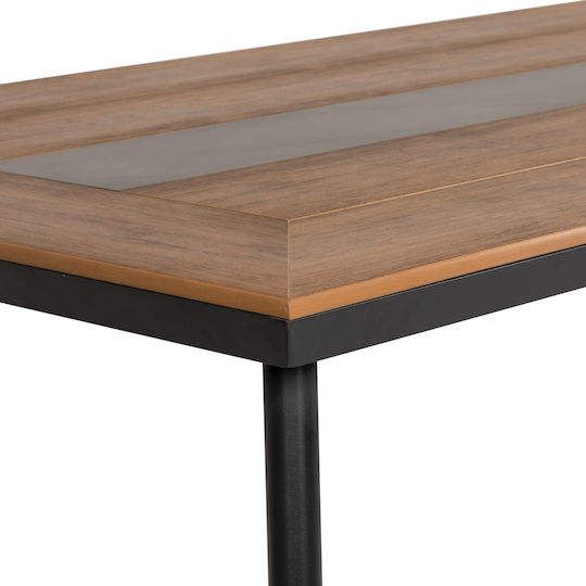 Tisch Stabil Ruacana Grey / Walnut 200x90x73cm