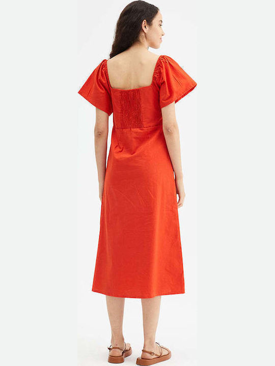 Summer Midi Dress Red