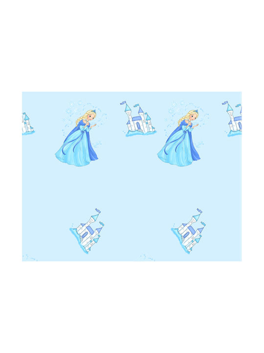 Charalambidis Textiles Sheet Set Single from Cotton & Polyester Light Blue 160x260cm 3pcs