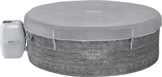 Lay-Z-Spa Round Inflatable Swimming Pool with Hydromassage 196x66cm