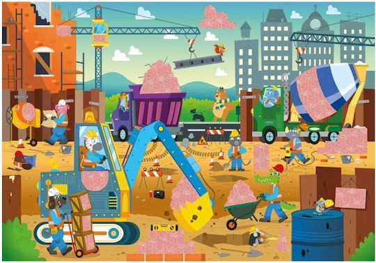 Παιδικό Puzzle Aνακαλύπτω το Εργοτάξιο για 3+ Ετών 24pcs Ludattica