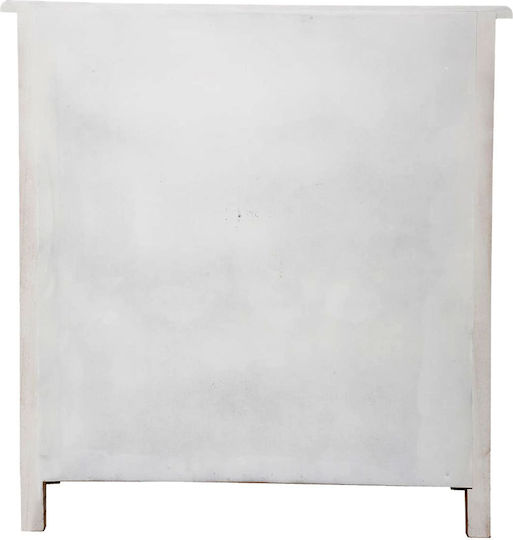 Μπουφές A-S Hina Ξύλινος με Συρτάρια Εκρού 80x34.5x85cm