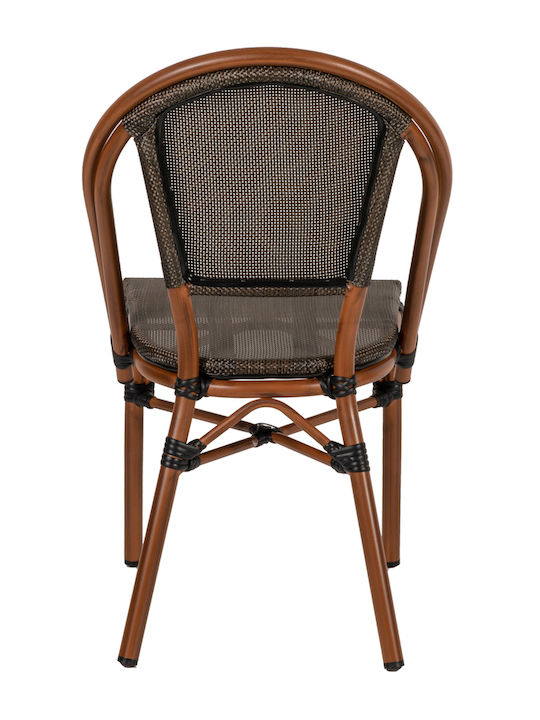 Outdoor-Stuhl Bamboo Dalila Braun 50x56x86εκ.