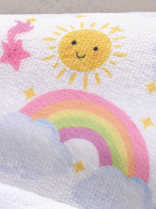 Rythmos Бебешки комплект за баня Худи Rainbow Жълт