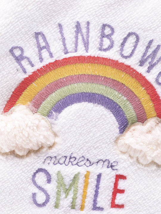 Rythmos Бебешки комплект за баня Худи Rainbow Жълт