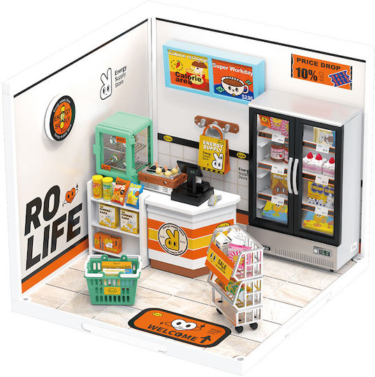 Robotime Papier-Bauspielzeug Energy Supply Store für Kinder ab 8+ Jahre Jahren