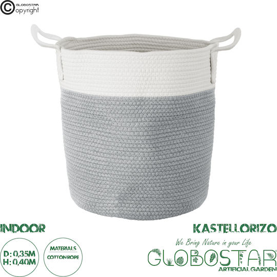 GloboStar Kastellorizo Κασπώ Υφασμάτινο Γκρι GloboStar Kastellorizo Κασπώ Υφασμάτινο Γκρι