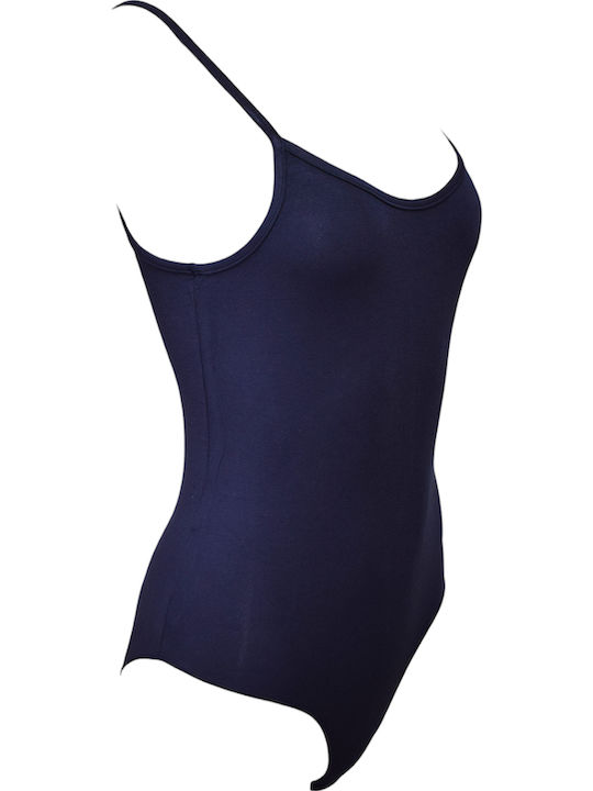 Lingerie Spaghetti Strap Bodysuit Navy Blue