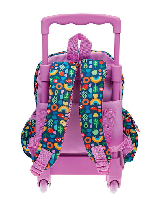 Fisher Price Rainbow Rainbow Σχολική Τσάντα Τρόλεϊ Δημοτικού Πολύχρωμη με Θήκη για Παγούρι 12lt