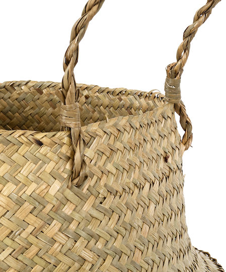 GloboStar Ibiza Κασπώ Ψάθινο Μπεζ 33x33x40εκ.