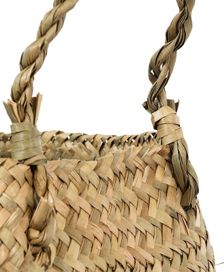 GloboStar Ibiza Planter Wicker Beige 23x23x30cm.