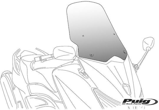 Puig Vizieră transparentă motocicletă V-Tech Touring 300 pentru Yamaha X-MAX 2017-2020 9476W