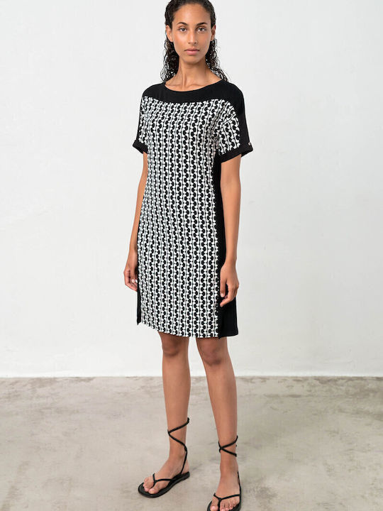 Sommer Midi Damenkleid Schwarz