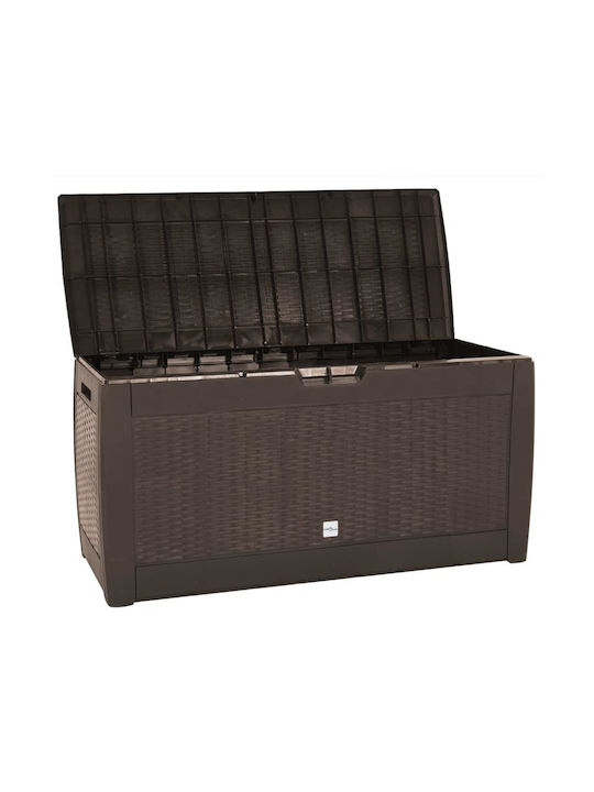 vidaXL Outdoor Storage Box Brown L119xW48xH60cm