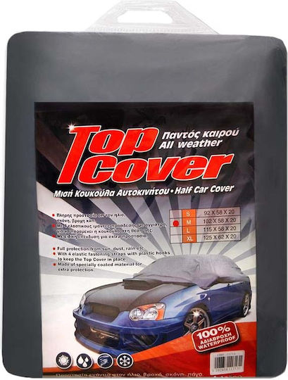Autoline TopCover Car Half Covers with Carrying Bag 259x147x50cm Waterproof Medium