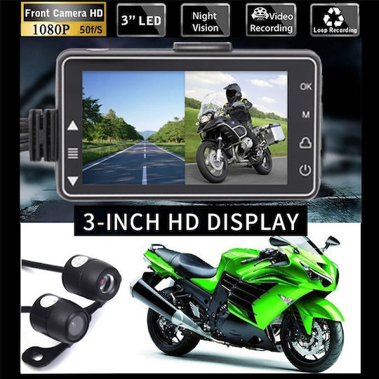 TR- Set Autokamera DVR 1080P mit Bildschirm 3" & Rückfahrkamera