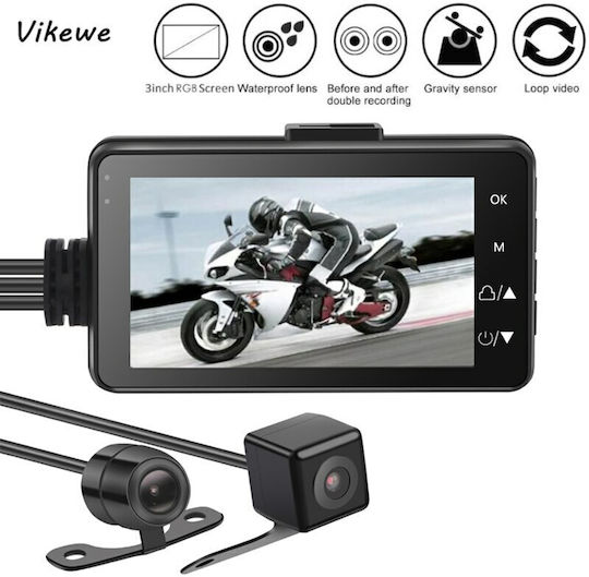 TR- Set Autokamera DVR 1080P mit Bildschirm 3" & Rückfahrkamera