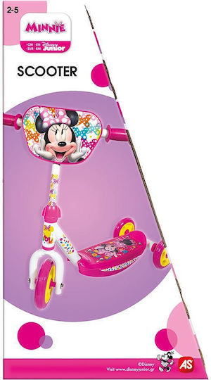 AS Trotinetă Copii Minnie Mouse cu 3 Roți pentru 2-5 Ani Fucsia