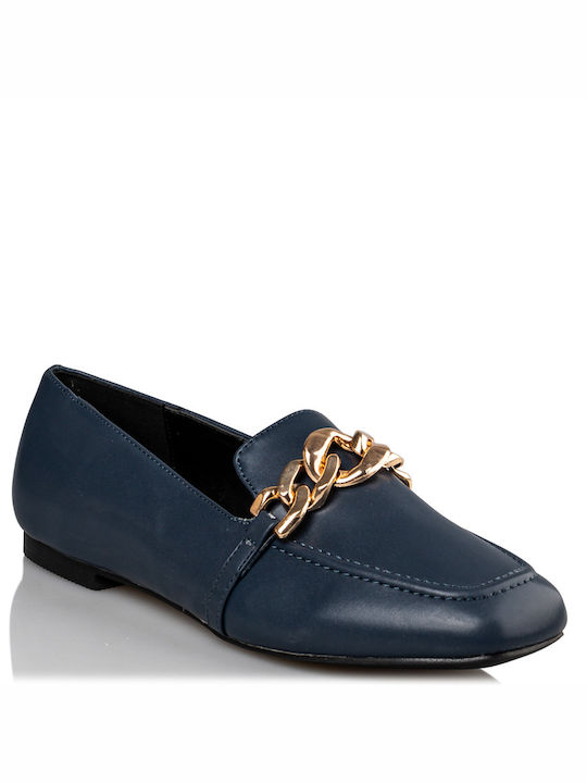 Envie Shoes Δερμάτινα Γυναικεία Loafers σε Navy Μπλε Χρώμα
